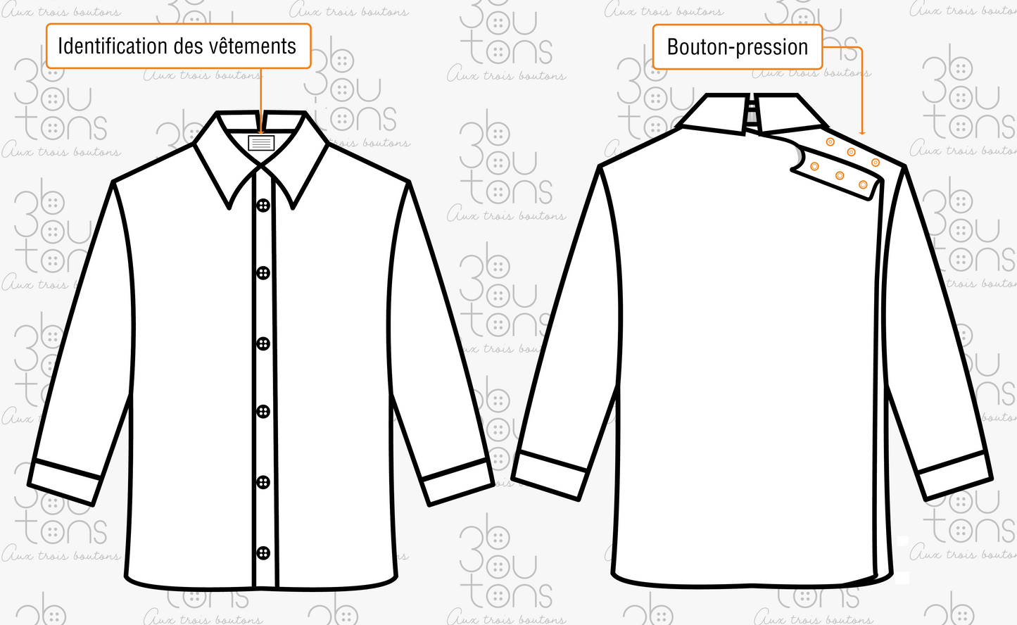 Cardigan adapté | Chiné | A3B