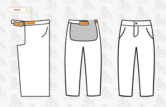 Capri adapté sans fond | ardoise| A3B