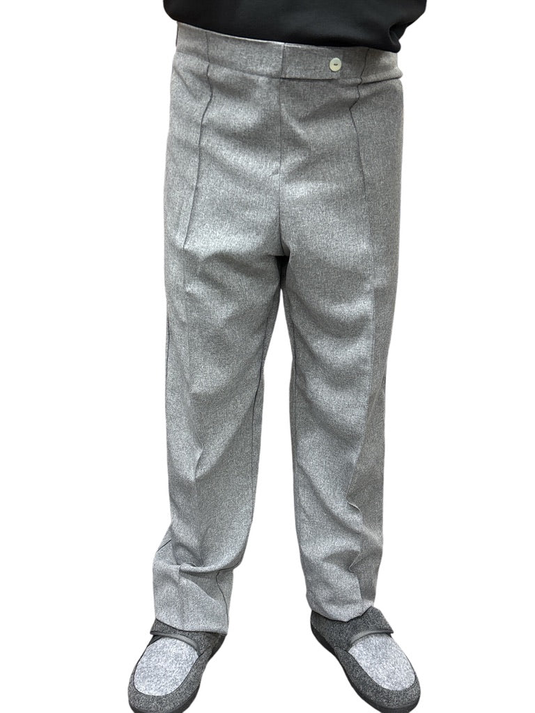 Pantalon adapté sans fond | gris chiné Pierre | A3B