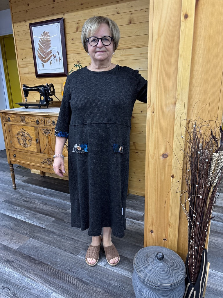 Robe Inès | en tricot chocolat | A3B