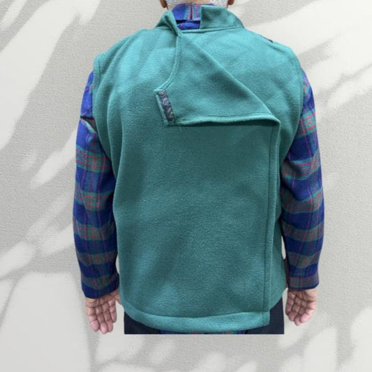 Veste adaptée sans manche en polar | Verte-Jules | A3B