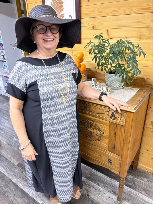 Robe adaptée manche courte Janie | Mode Québécoise | A3B