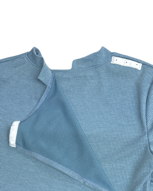 Chandail adapté manche longue | Bleu argile| A3B