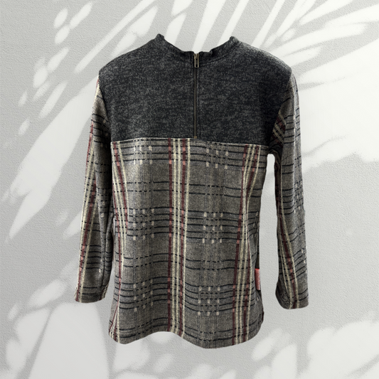 Chandail adapté manche longue Yvan -Carreaux | A3B