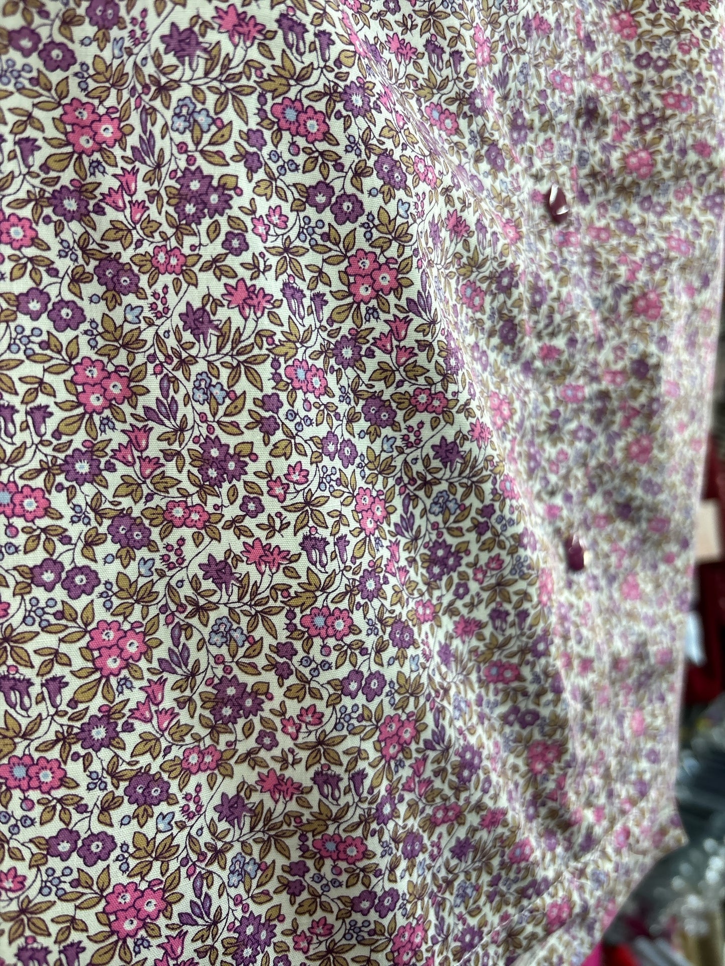 Blouse adaptée manche ¾ | col chemisier-Violette | A3B