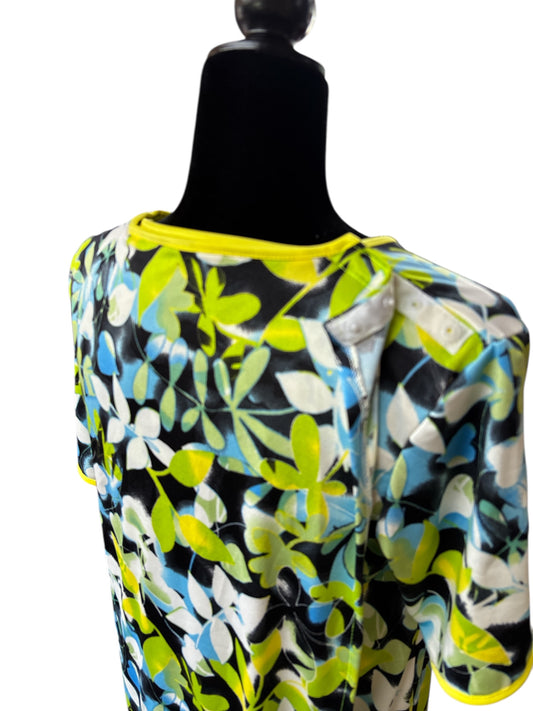 Robe adaptée manche Courte Magalie | Jaune verte | A3B