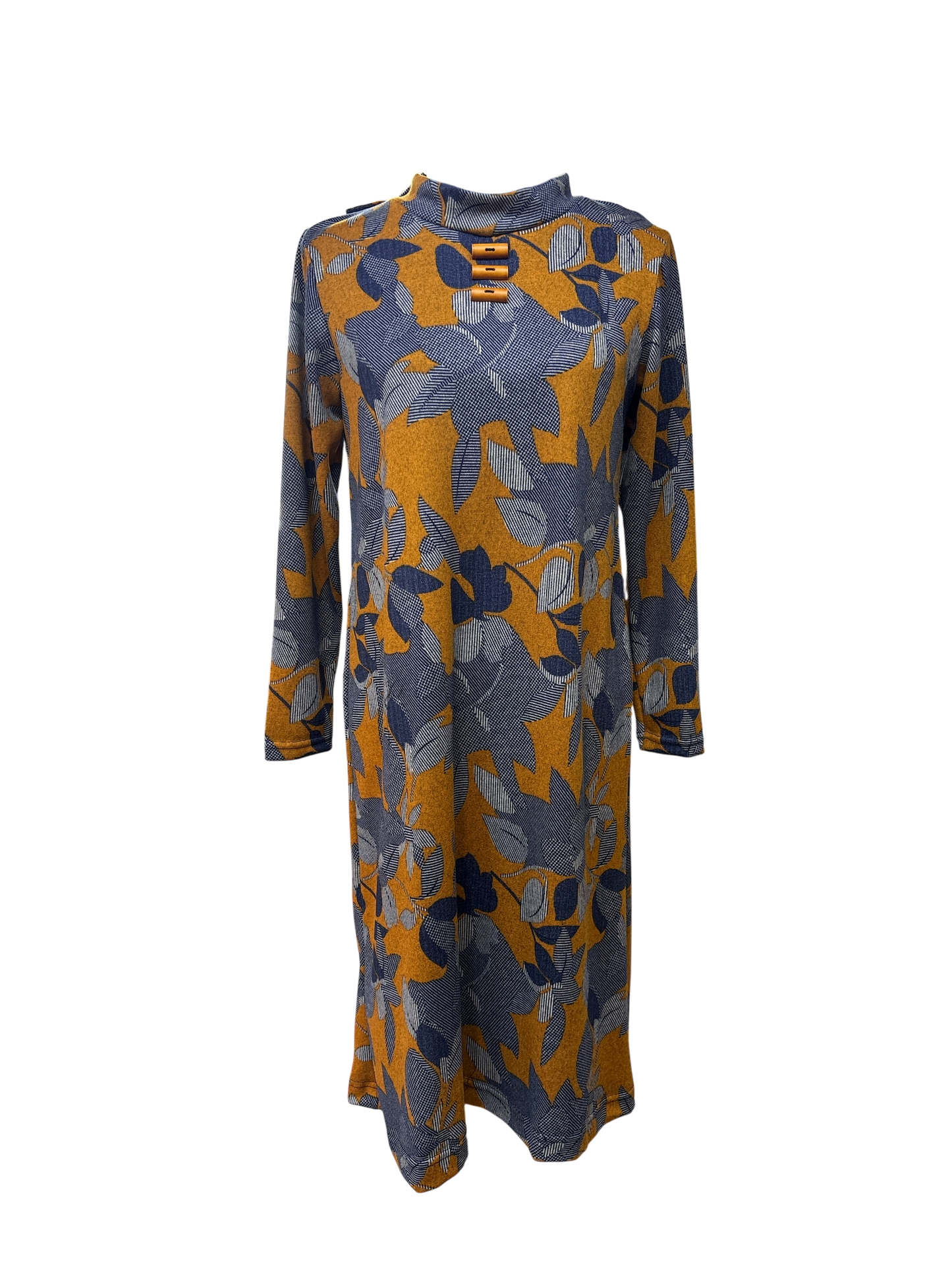 Robe adaptée manche longue et col roulé | Janique | A3B