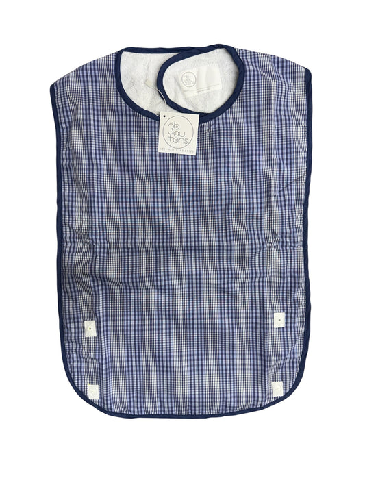 Bavoir imperméable triple épaisseur | Carreaux bleus | EZ