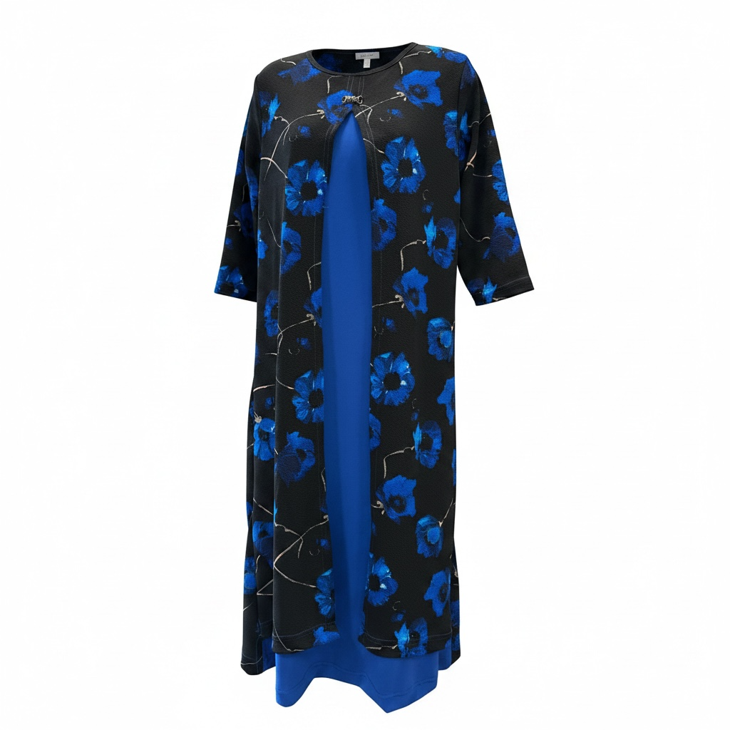 Robe adaptée manche trois quarts | Amelia | A3B