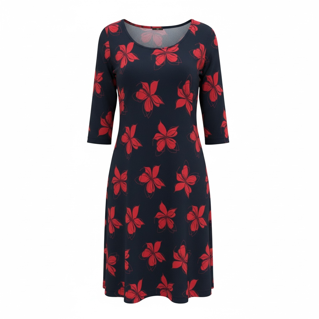 Robe adaptée manche ¾ | Sophie-Lyne | A3B