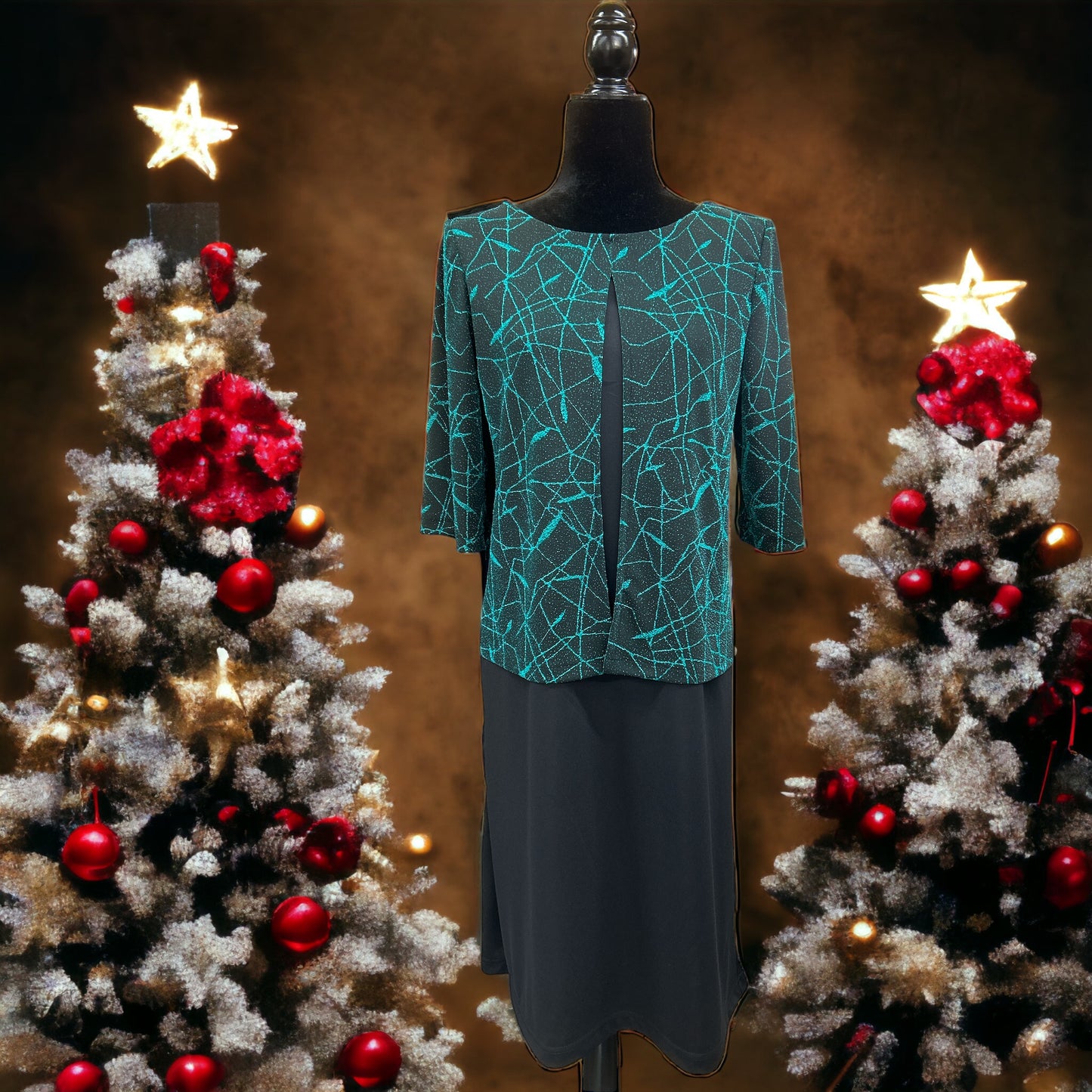 Robe Noëlla | Émeraude, Saphir, Rubis Mode Québécoise | A3B