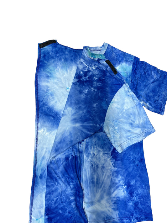 Tee-shirt adapté manche courte | nuages bleus | A3B