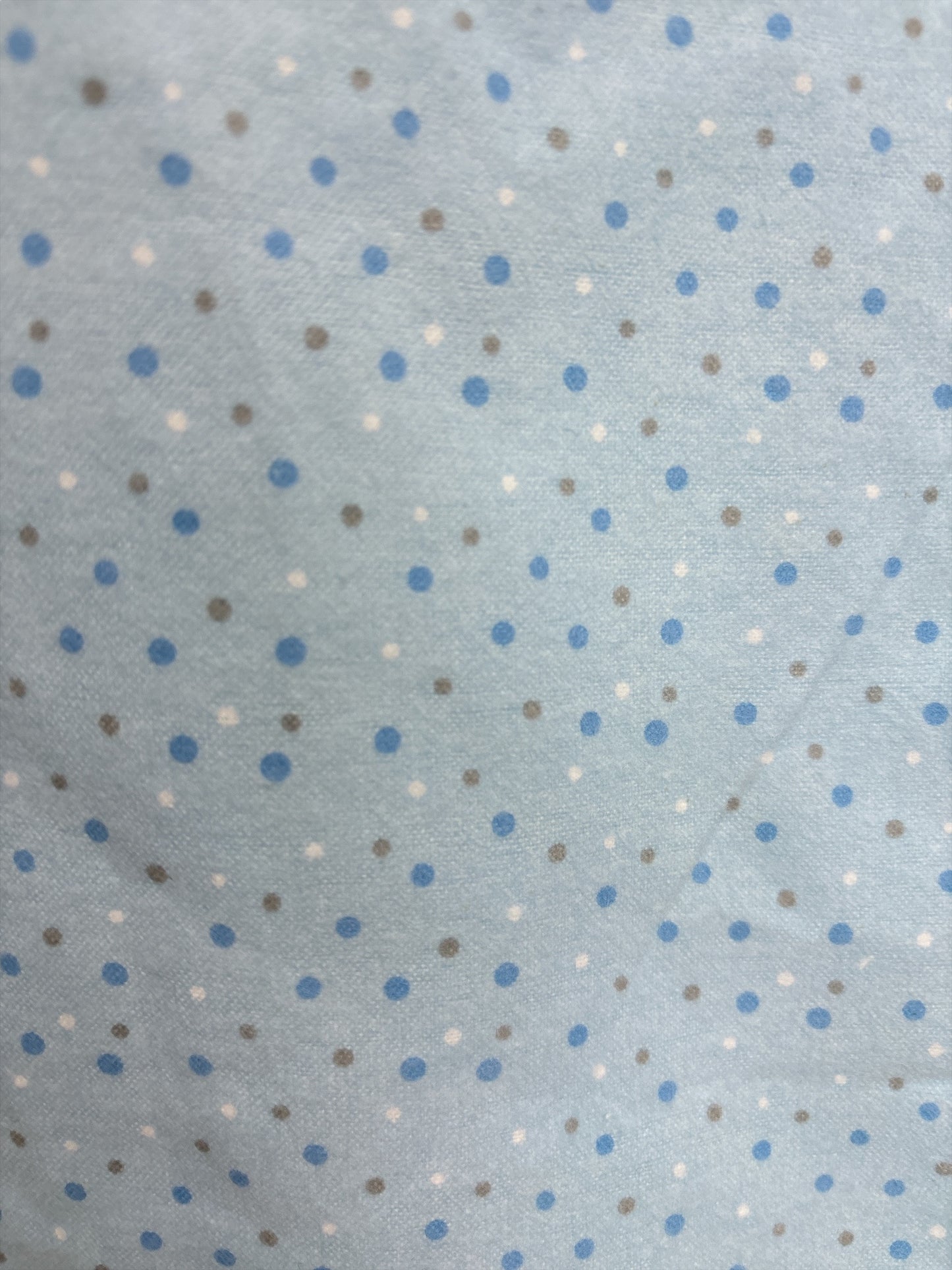 Jaquette adaptée de flanelle| pois bleus| A3B