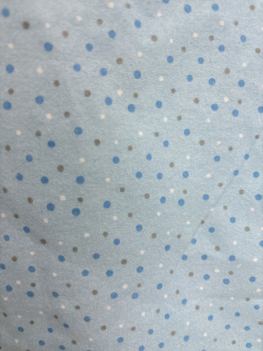 Jaquette adaptée de flanelle| pois bleus| A3B