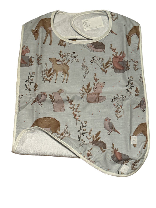 Bavoir imperméable | forêt gris perle | EZ