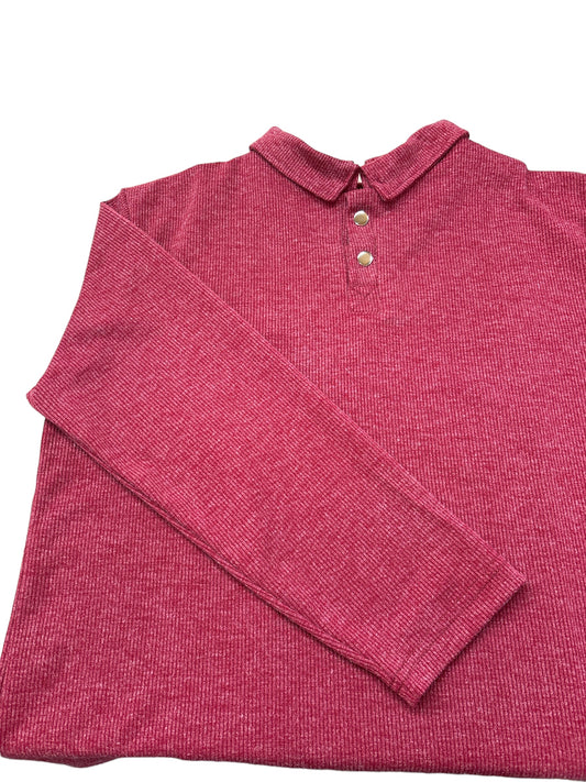 Polo adapté manche longue | Brique |A3B