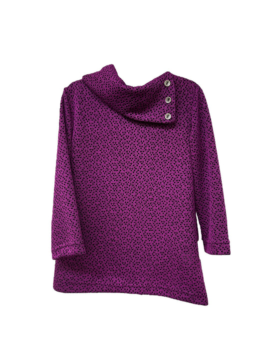 Chandail adapté manche ¾ col haut Charlie | magenta | A3B