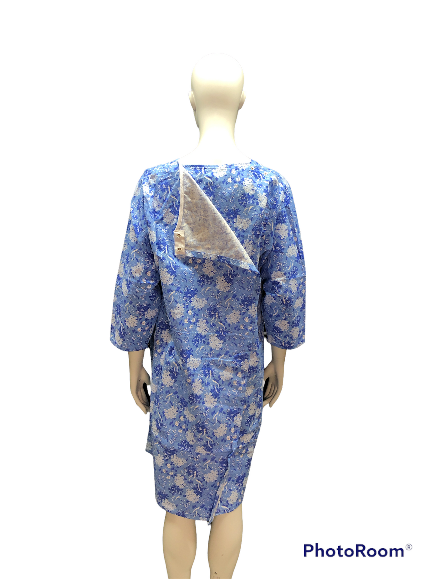 Jaquette pois bleu ciel en flanelle | EZ