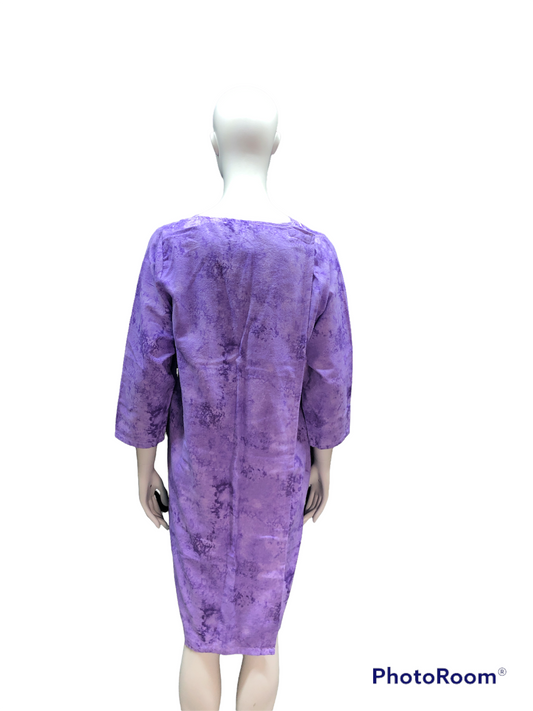 Jaquette adaptée nuages mauves en flanelle | EZ