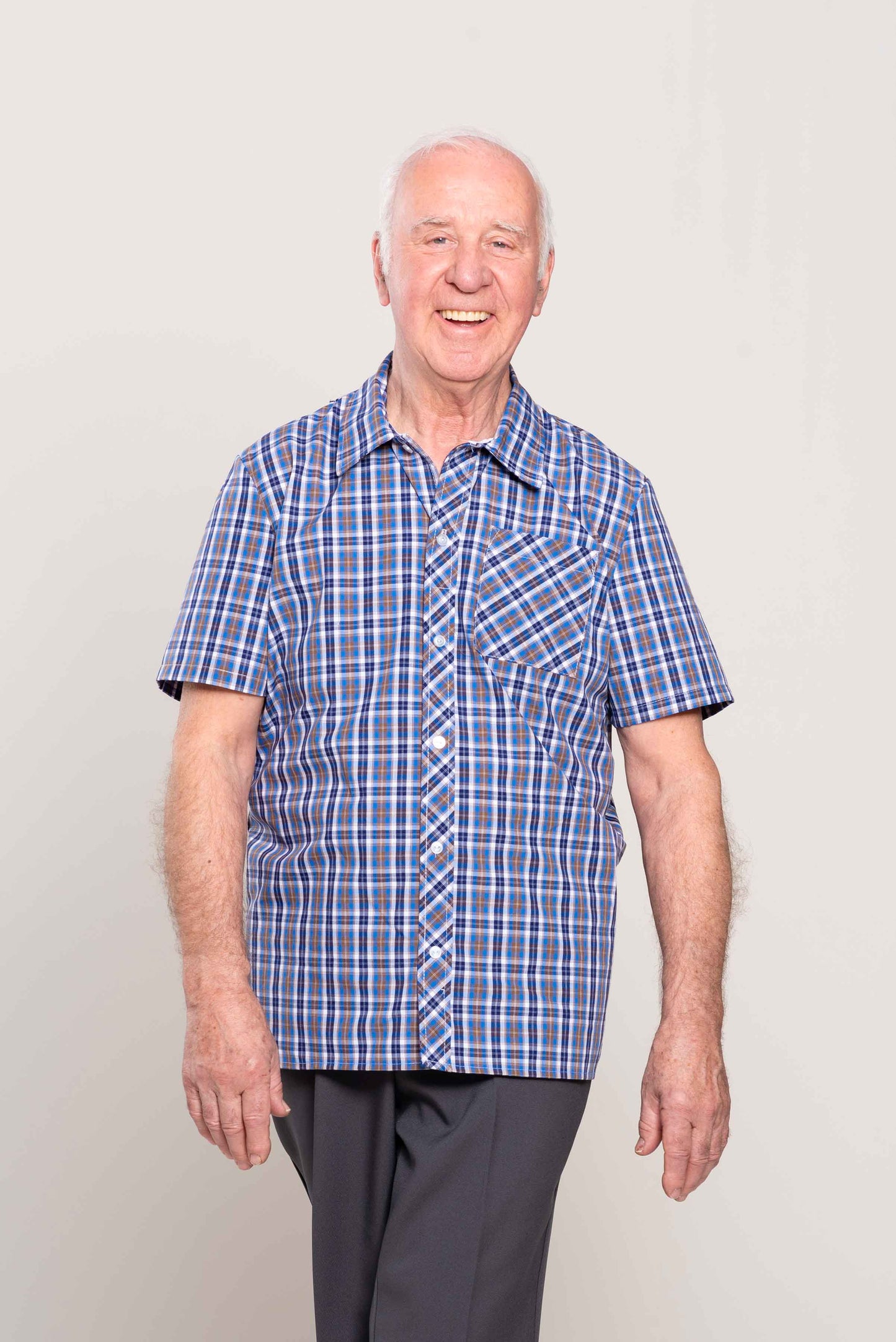 Chemise adaptée manche courte | Bleue 1PHC32-1S313 | CCV