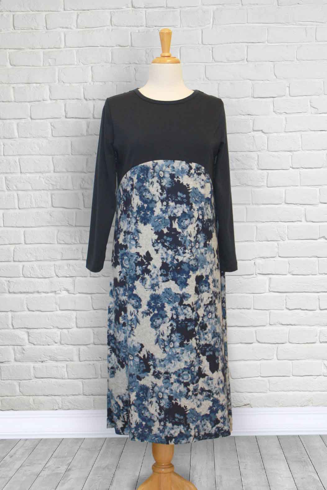 Robe manches longues marine | 1WR808-1W137 | CCV
