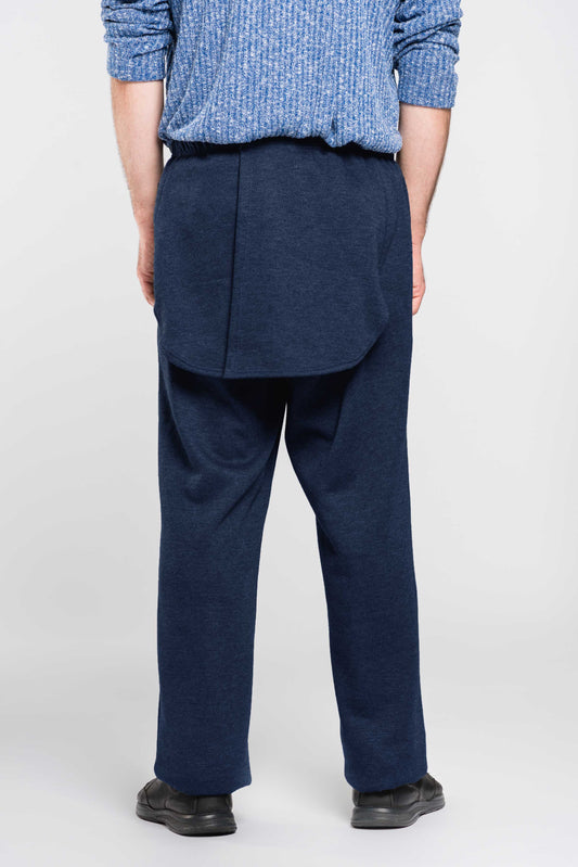 Pantalon adapté sans fond avec panneaux d'intimité en jersey | marine- KHP28 | CCV