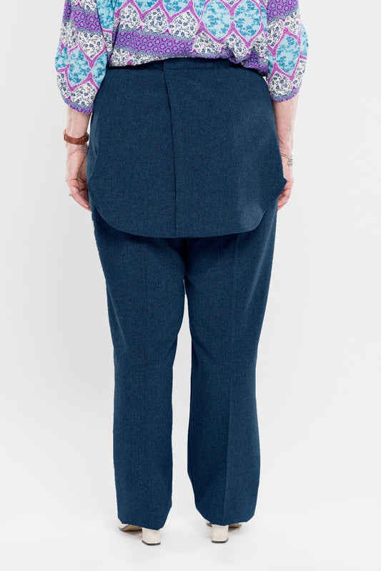 Pantalon adapté sans fond en gabardine | moka 1LP-34| CCV