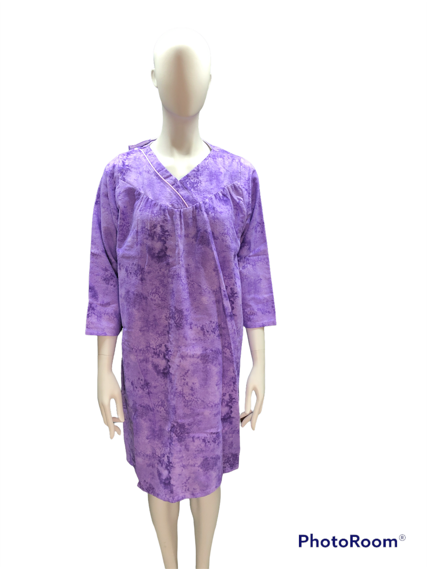 Jaquette nuages mauves en flanelle | EZ