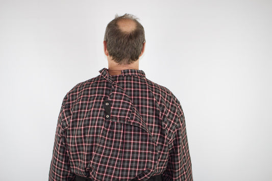 Chemise adaptée manche longue | carreaux rouge et noire en flanelle- HB54559F | EZ