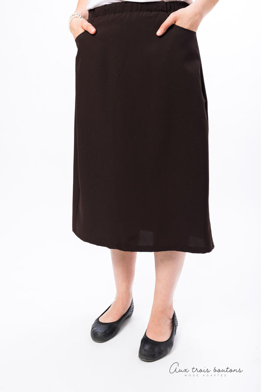 Jupe adaptée brune | EZ