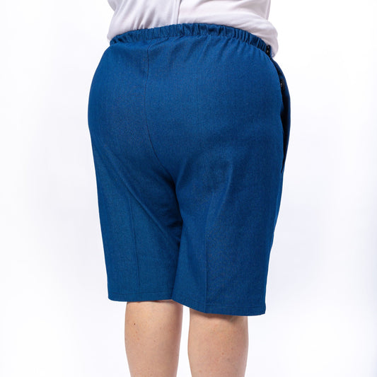 Bermuda adapté ouverture sur les côtés | denim-2144A | T&L