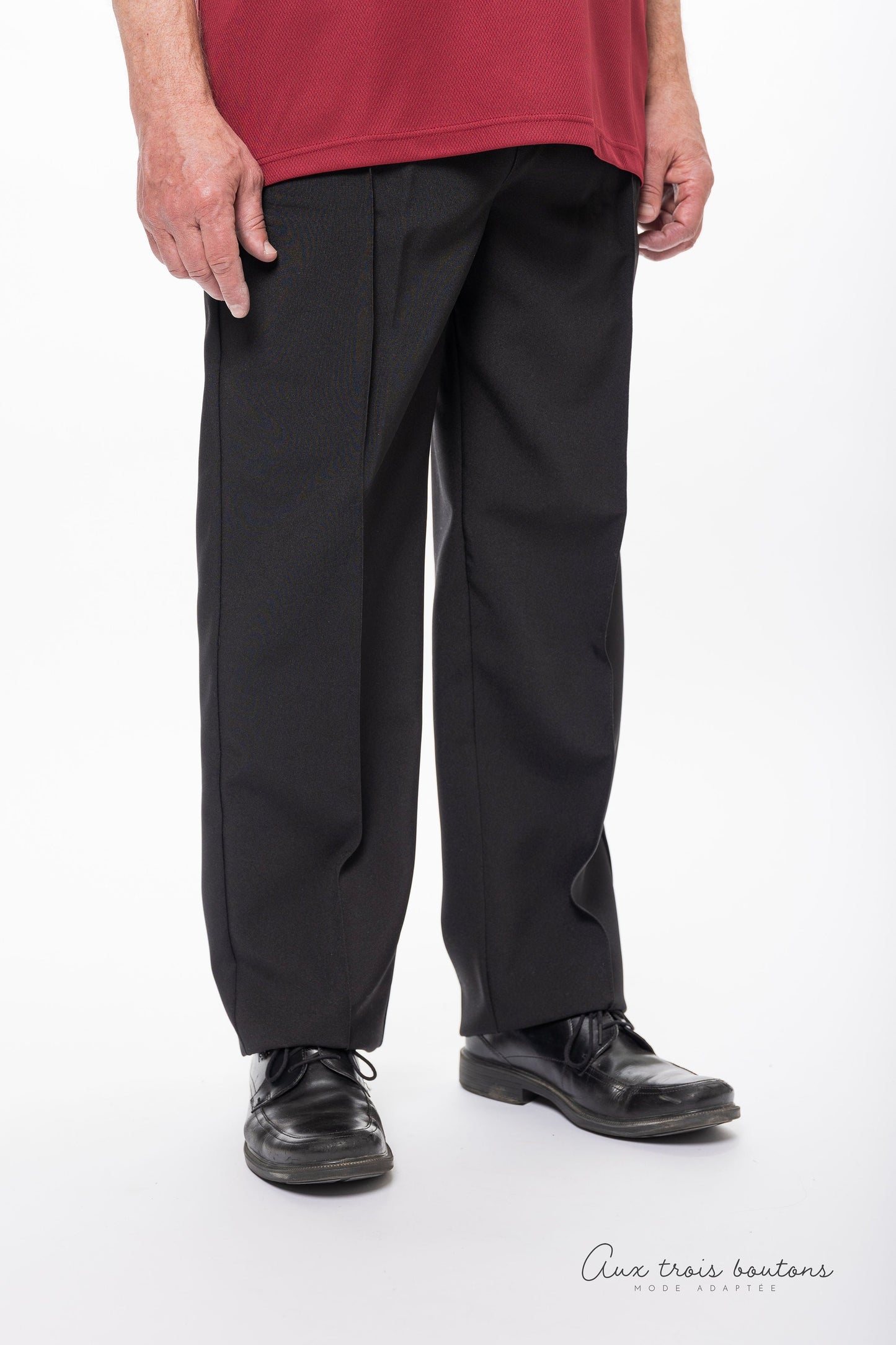 Pantalon adapté ouverture sur le devant | noir-HP64080 | EZ