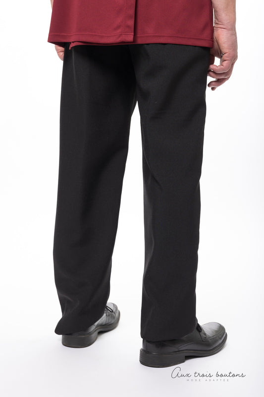 Pantalon adapté ouverture sur le devant IMPARFAITS | noir-HP64080 | EZ