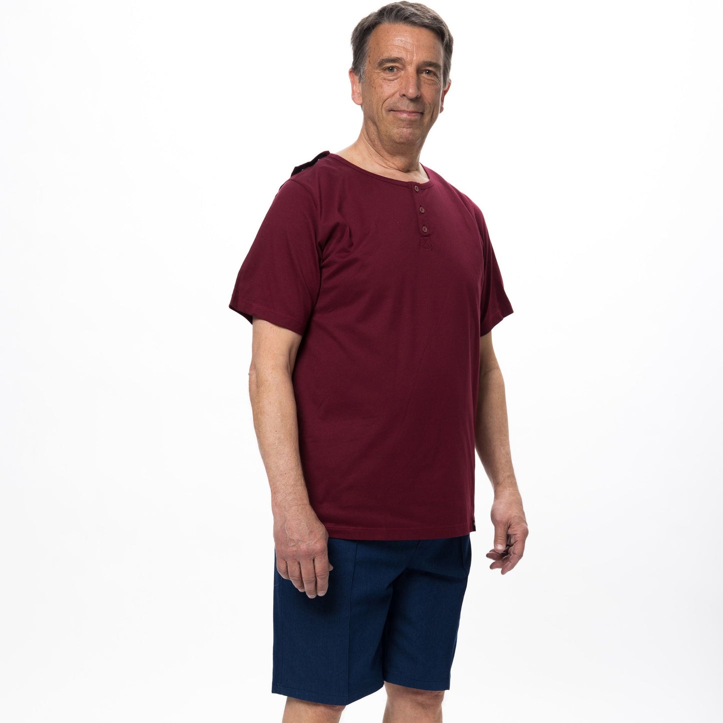 Bermuda adapté ouverture sur les côtés | Denim-2127A | T&L