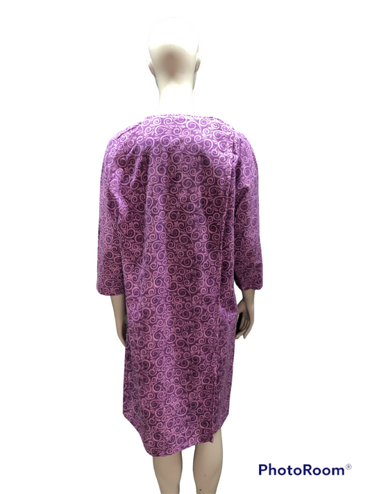 Jaquette adaptée cornes lilas en flanelle | EZ