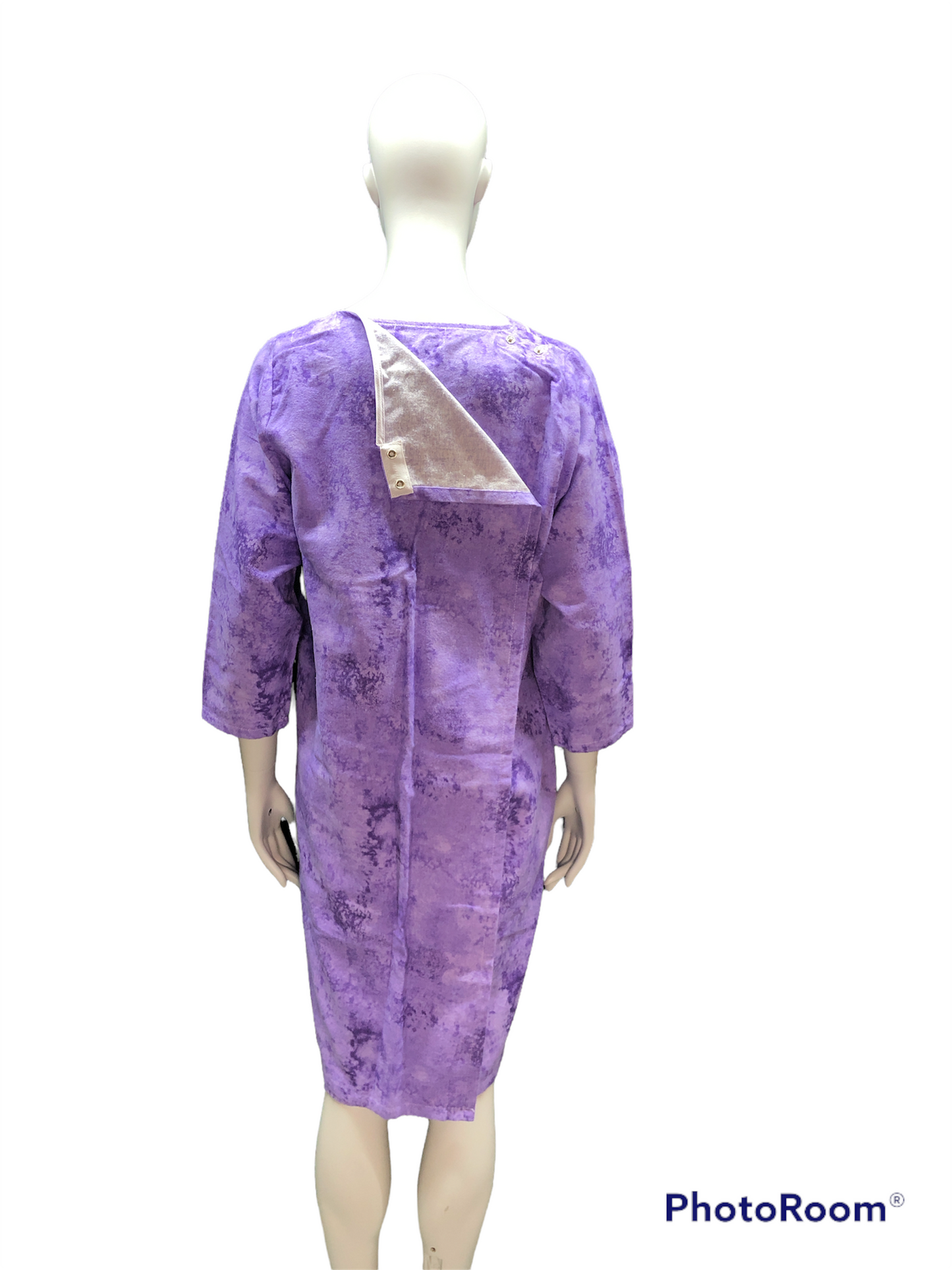 Jaquette nuages mauves en flanelle | EZ
