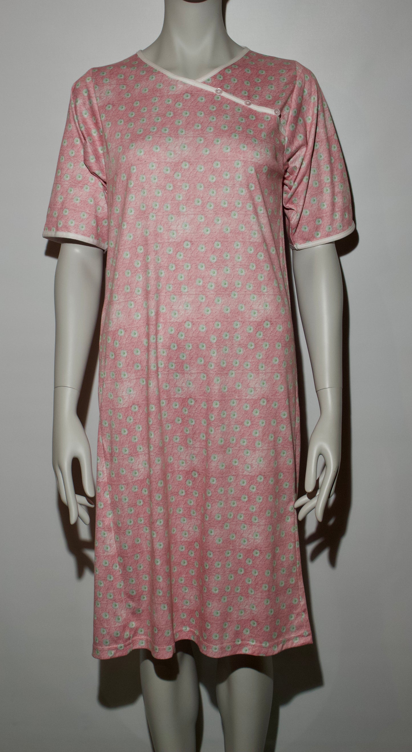 Jaquette en jersey marguerites sur fond rose | EZ