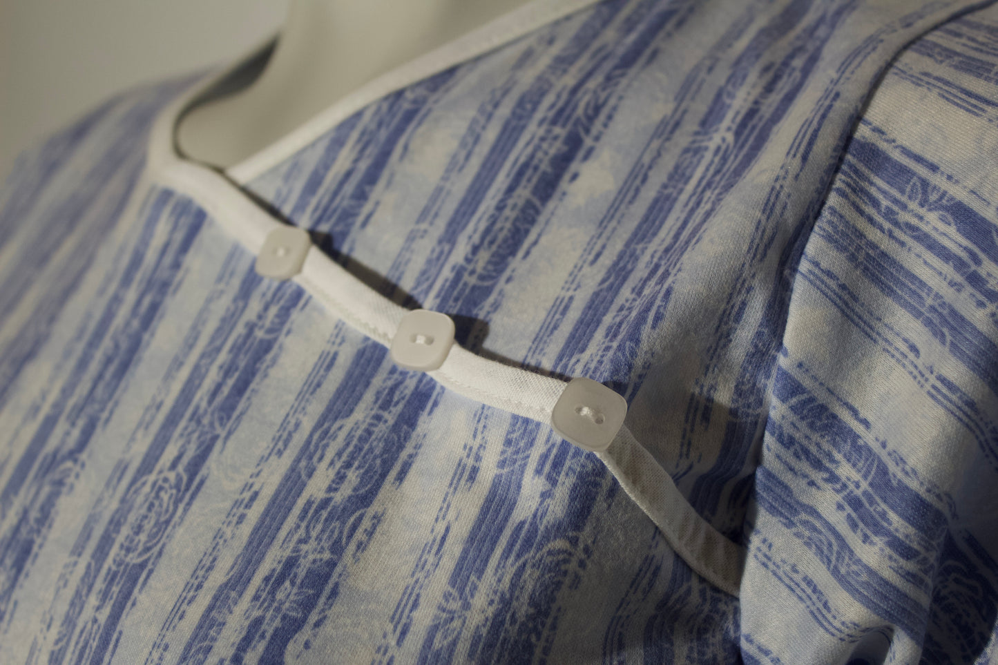 Jaquette en jersey rayures bleues | EZ