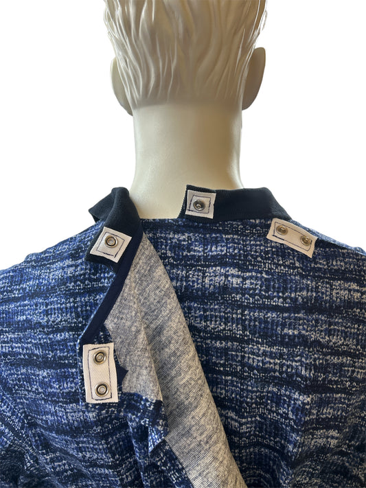 Polo adapté manche longue | 1NHT121- Marine | CC