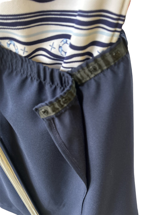 Jupe adaptée marine avec poche | A3B