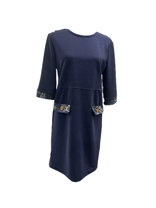Robe adaptée marine, pour dames | Inès marine | A3B