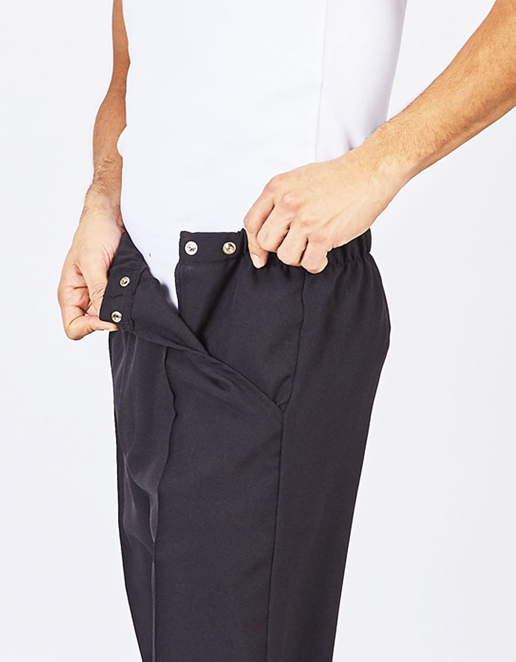 Pantalon adapté ouverture sur les côtés | gris- HP64080 | EZ
