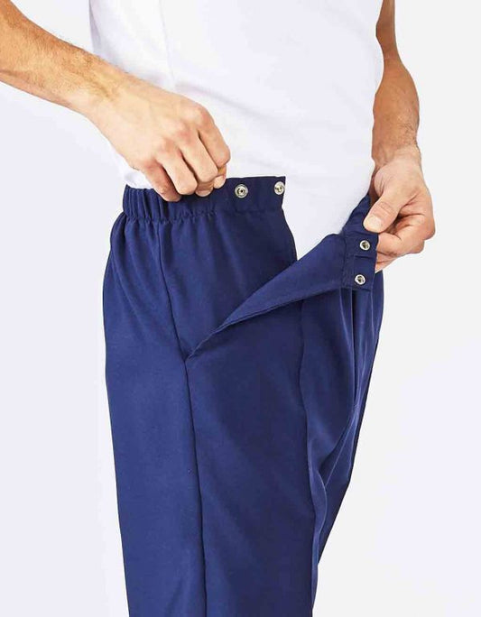 Pantalon adapté ouverture sur le devant IMPARFAITS | marine-HP64080 | EZ