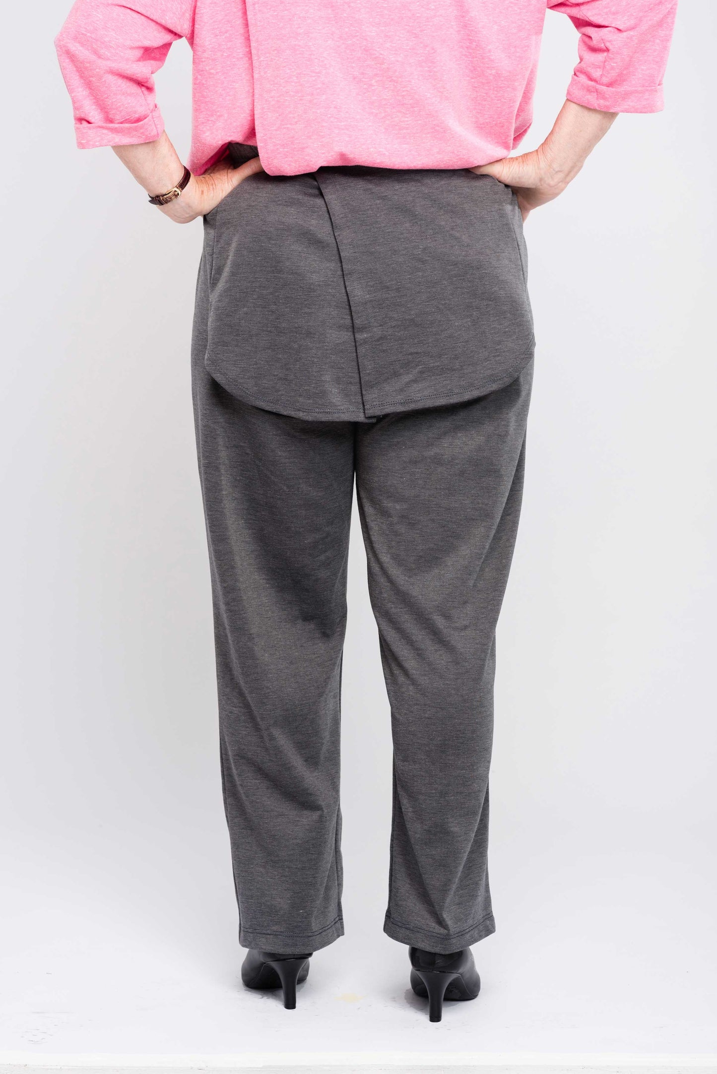 Pantalon gris sans fond avec panneaux d'intimité en jersey pour femme | Modèle 1LP35 | CCV