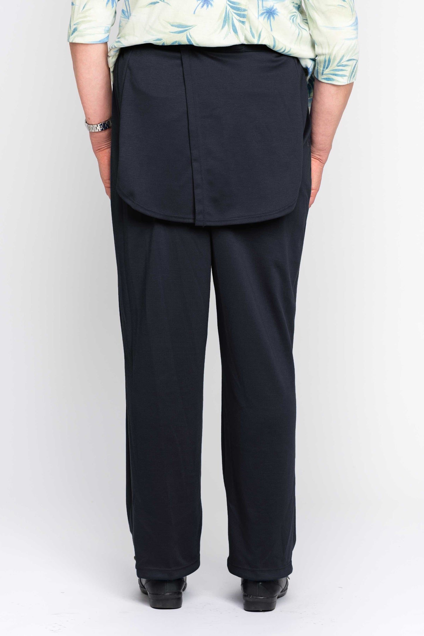 Pantalon noir sans fond avec panneaux d'intimité en jersey pour femme | Modèle 1LP35 | CCV