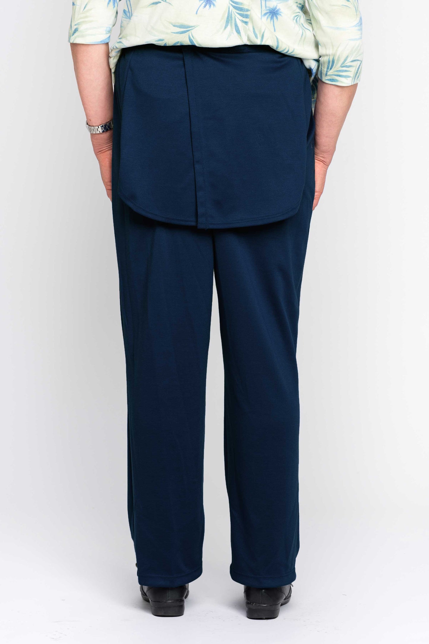 Pantalon marine sans fond avec panneaux d'intimité en jersey pour dame | Modèle 1LP35 | CCV
