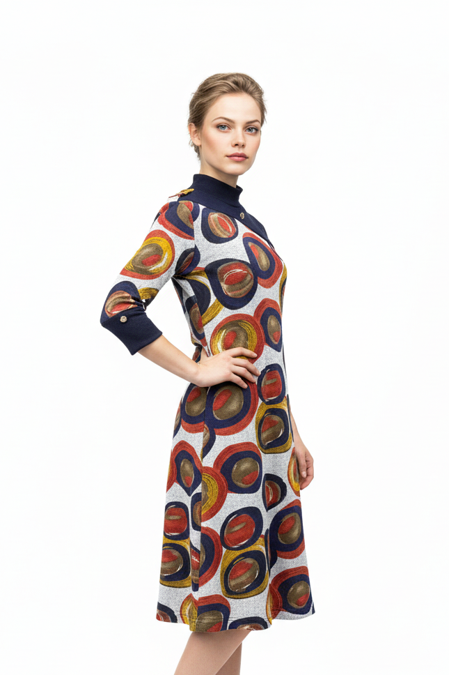 Robe adaptée manche 3/4 | Olives | A3B