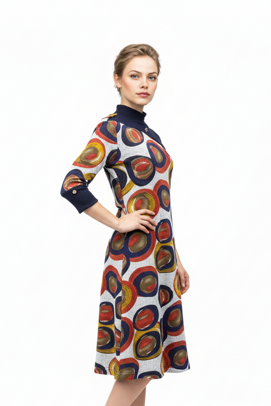 Robe adaptée manche 3/4 | Olives | A3B