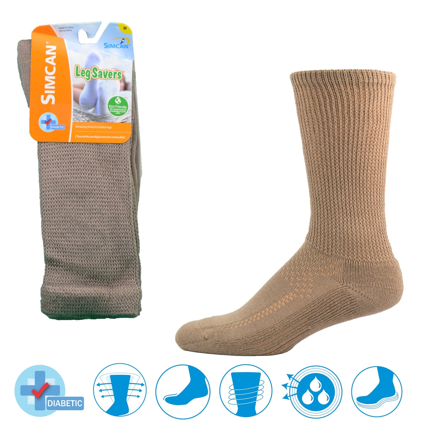 Bas au mollet Hyper extensibles | Noir Blanc ou Beige| SC