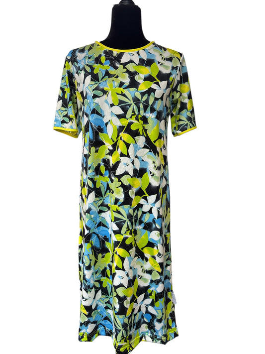 Robe adaptée manche Courte Magalie | Jaune verte | A3B